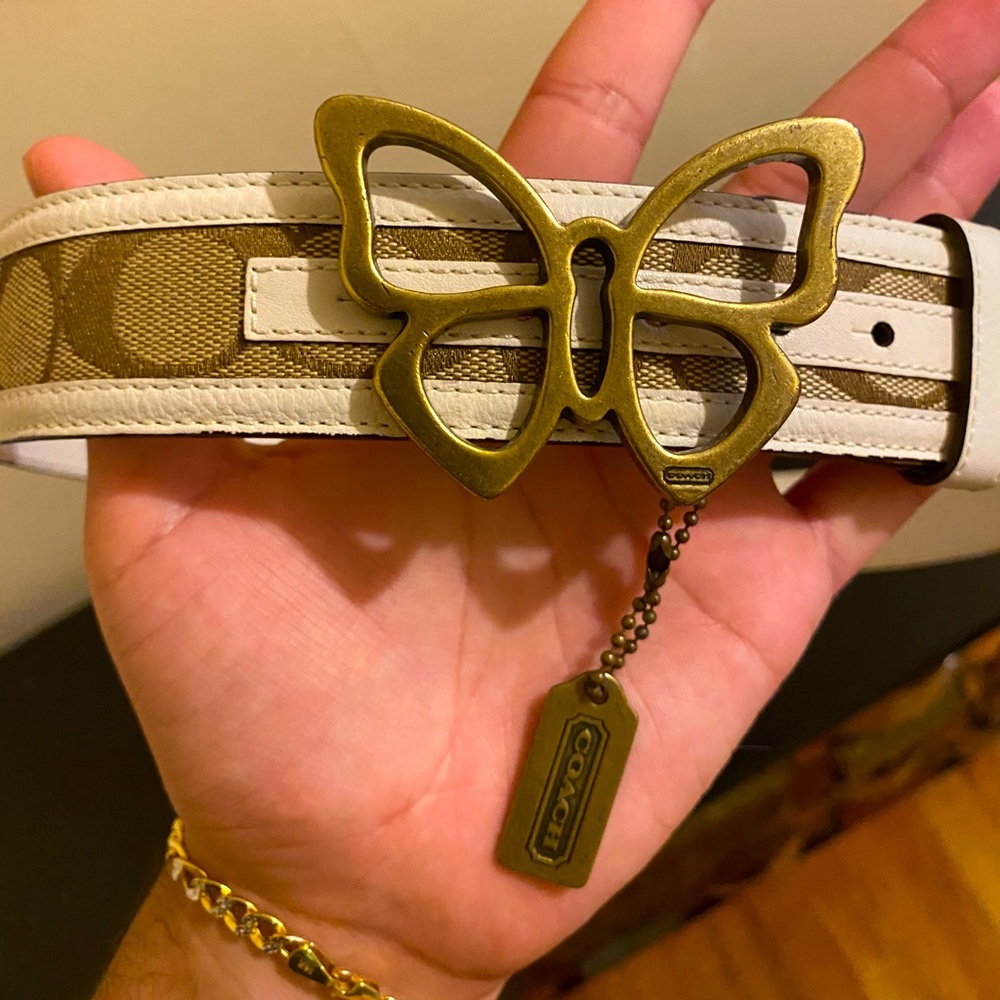 Coach butterfly belt y2k size medium